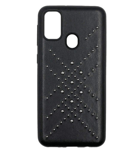 Накладка Leather Brynn для Samsung M30s чорна-0