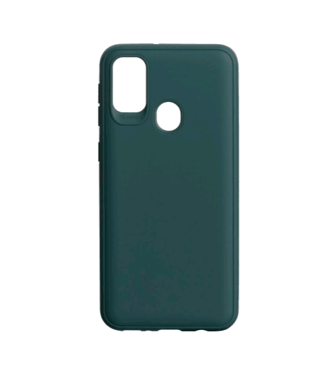 Накладка TPU Logo для Samsung M30s/M21 темно-зелена-0