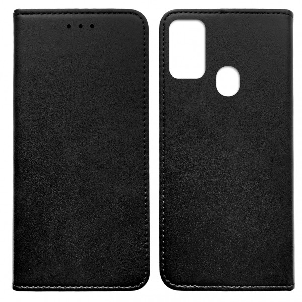 Книжка Black TPU Magnet для Samsung M30s/M21 чорна-0