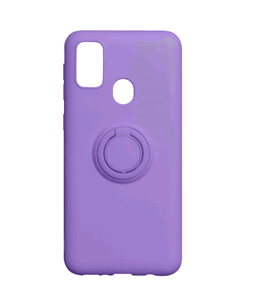 Накладка ColorRing з кільцем для Samsung M30s/M21 фіолетова-0