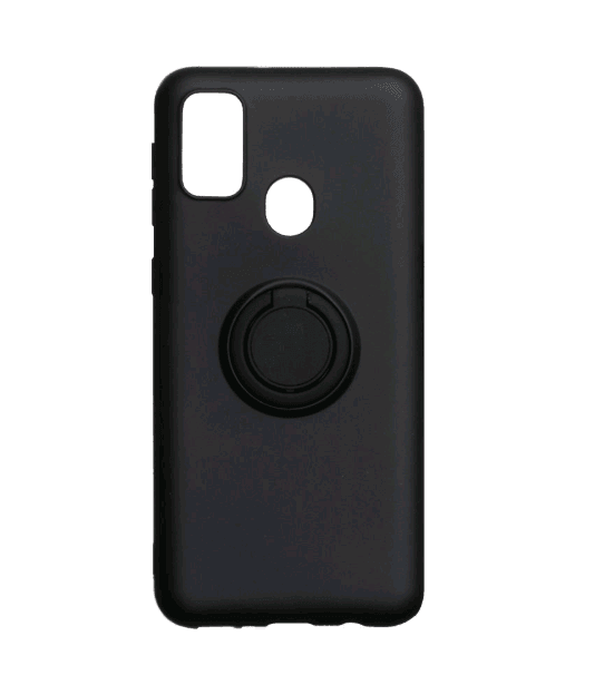 Накладка ColorRing з кільцем для Samsung M30s/M21 чорна-0