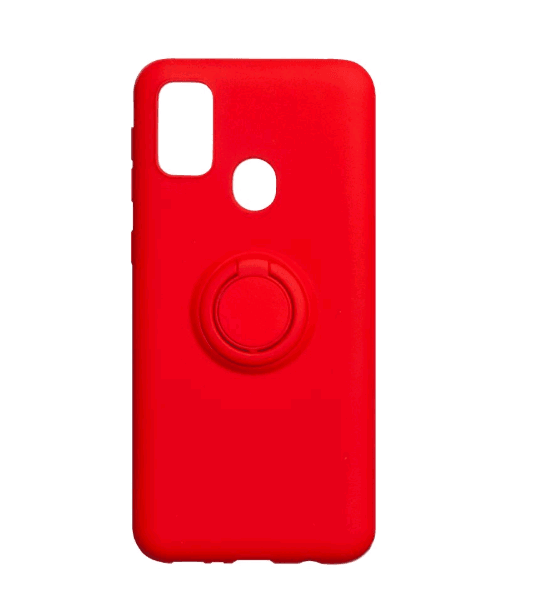 Накладка ColorRing з кільцем для Samsung M30s/M21 червона-0