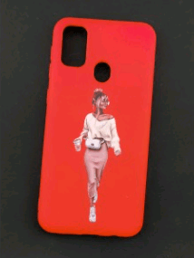Накладка Silicone ART для Samsung M30s/M21 "Lady Red"-0