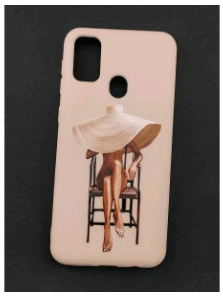 Накладка Silicone ART для Samsung M30s/M21 "Lady with Hat"-0