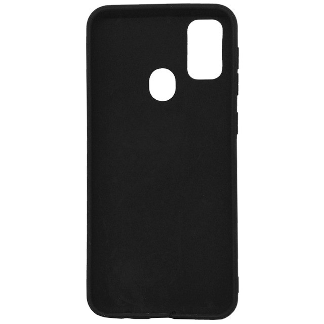Накладка MAVIS для Samsung M30s/M21  шкіряна чорна-1