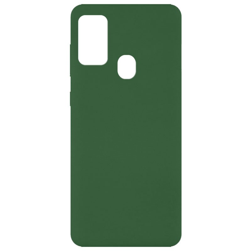 Silicone Cover Full without Logo (A) для Samsung M30s/M21 (Dark Green)-0