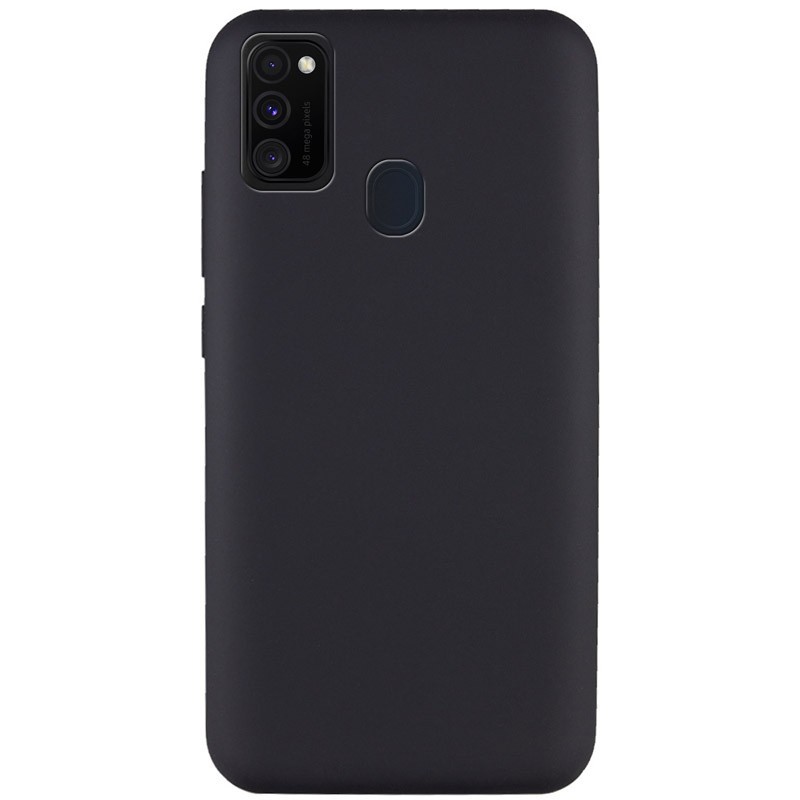 Silicone Cover Full without Logo (A) для Samsung M30s/M21 (Black)-0