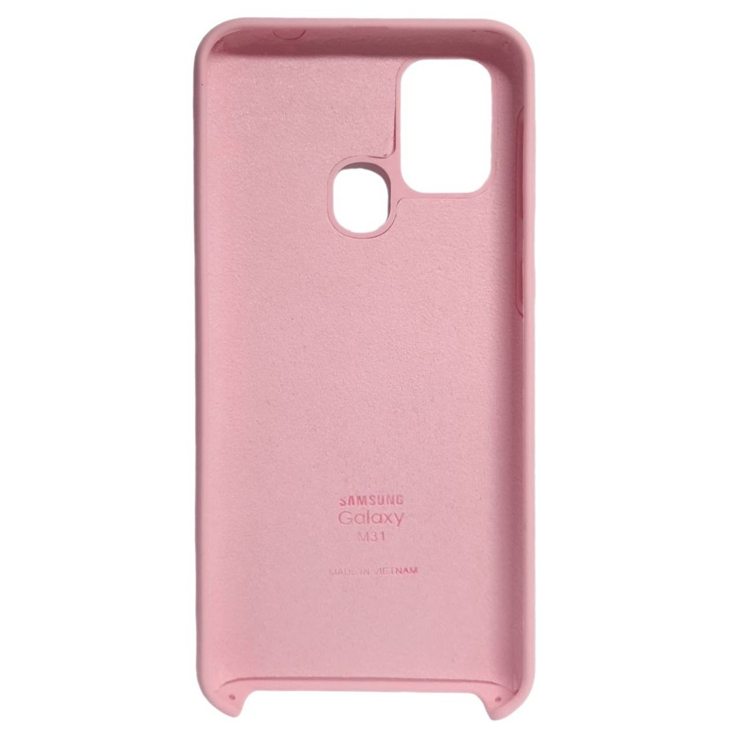 Silicone Case для Samsung M31/M21/M30s Light pink-1