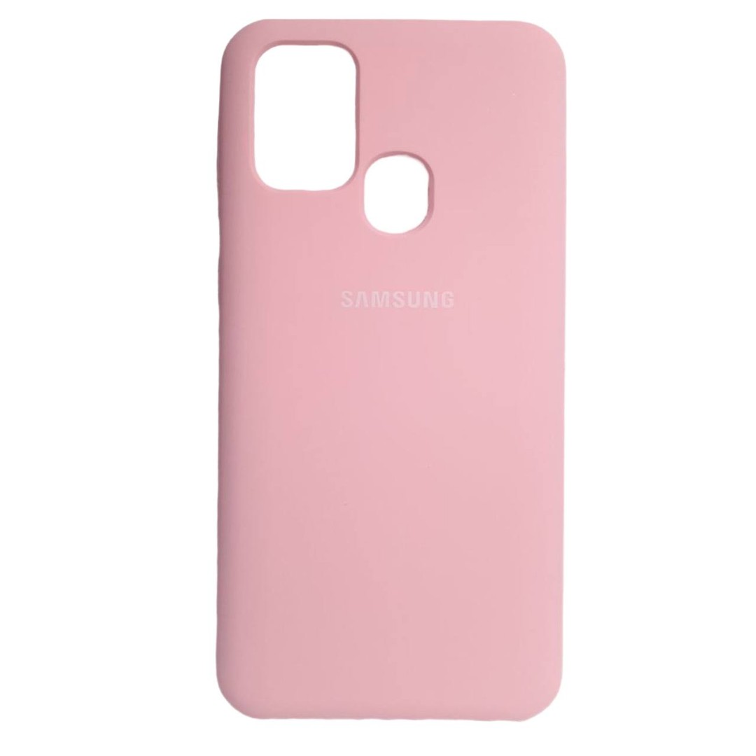 Silicone Case для Samsung M31/M21/M30s Light pink-0