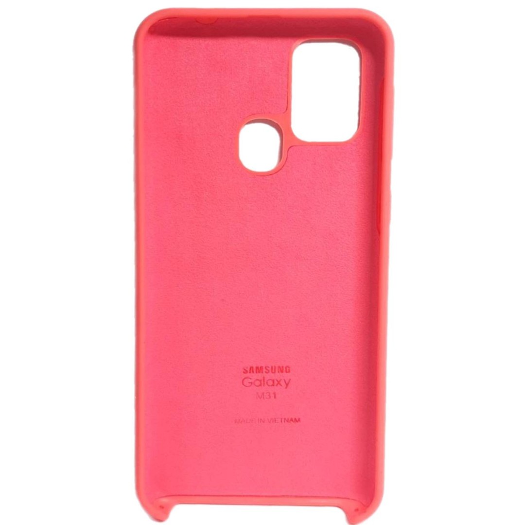 Silicone Case для Samsung M31/M21/M30s Pink-1