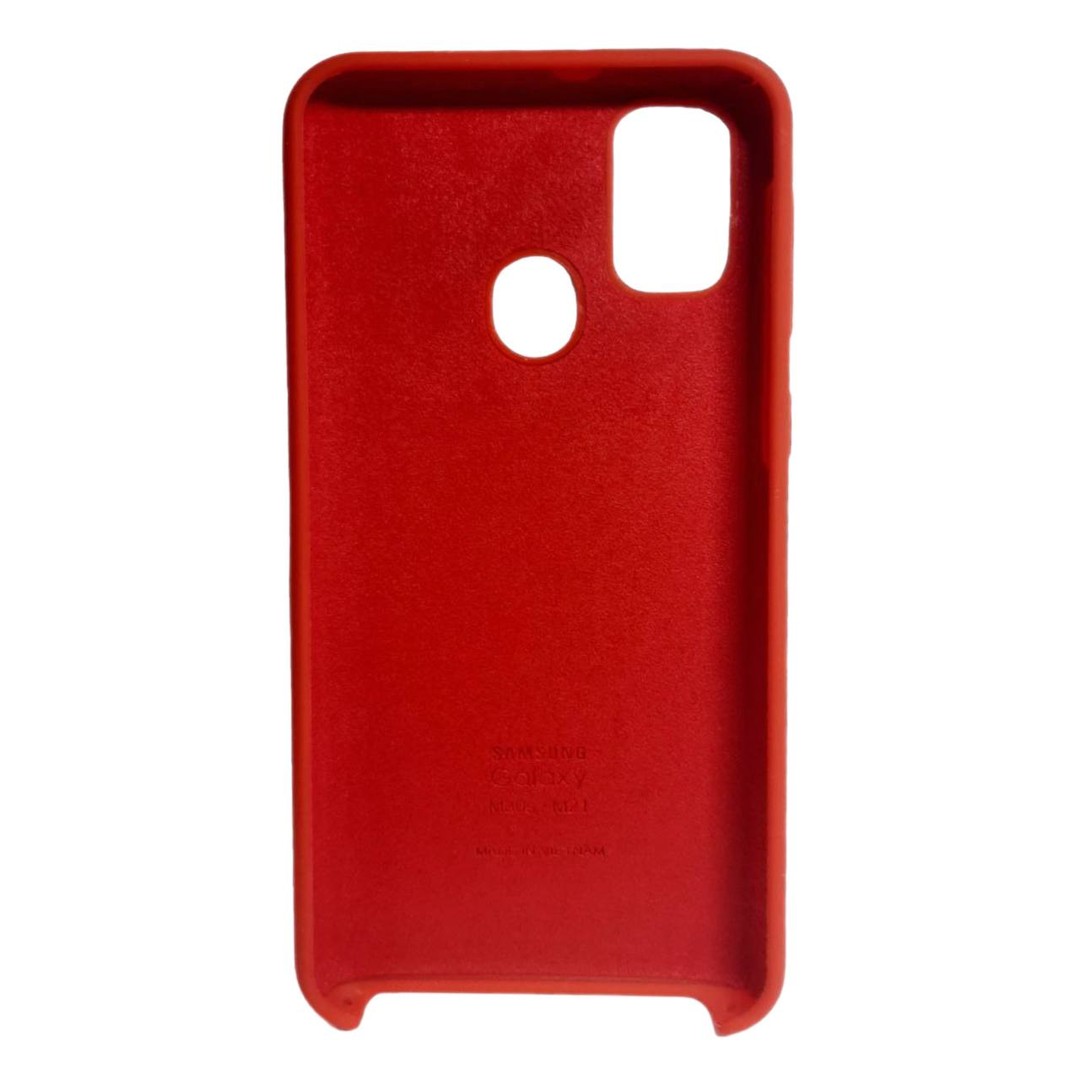 Silicone Case для Samsung M31/M21/M30s Red-1