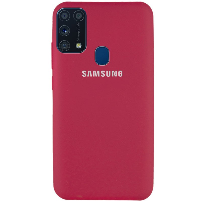 Silicone Cover Full Protective для Samsung Galaxy M31 (Rose Red)-0
