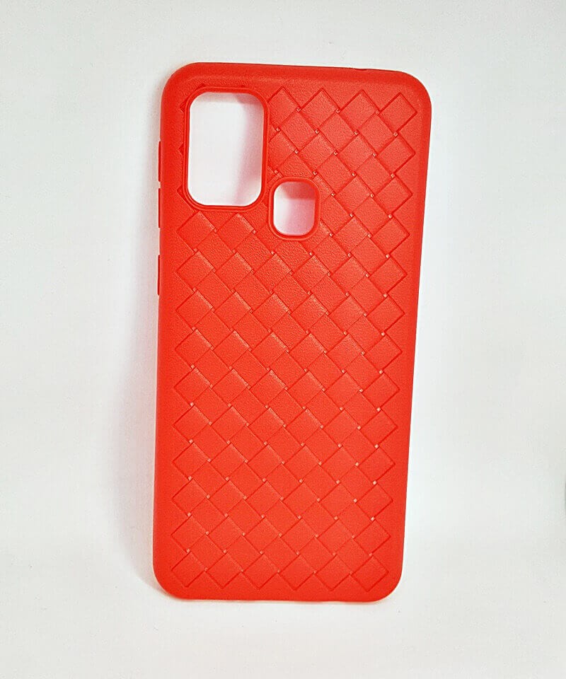 Накладка Weaving для Samsung M31 червона-0