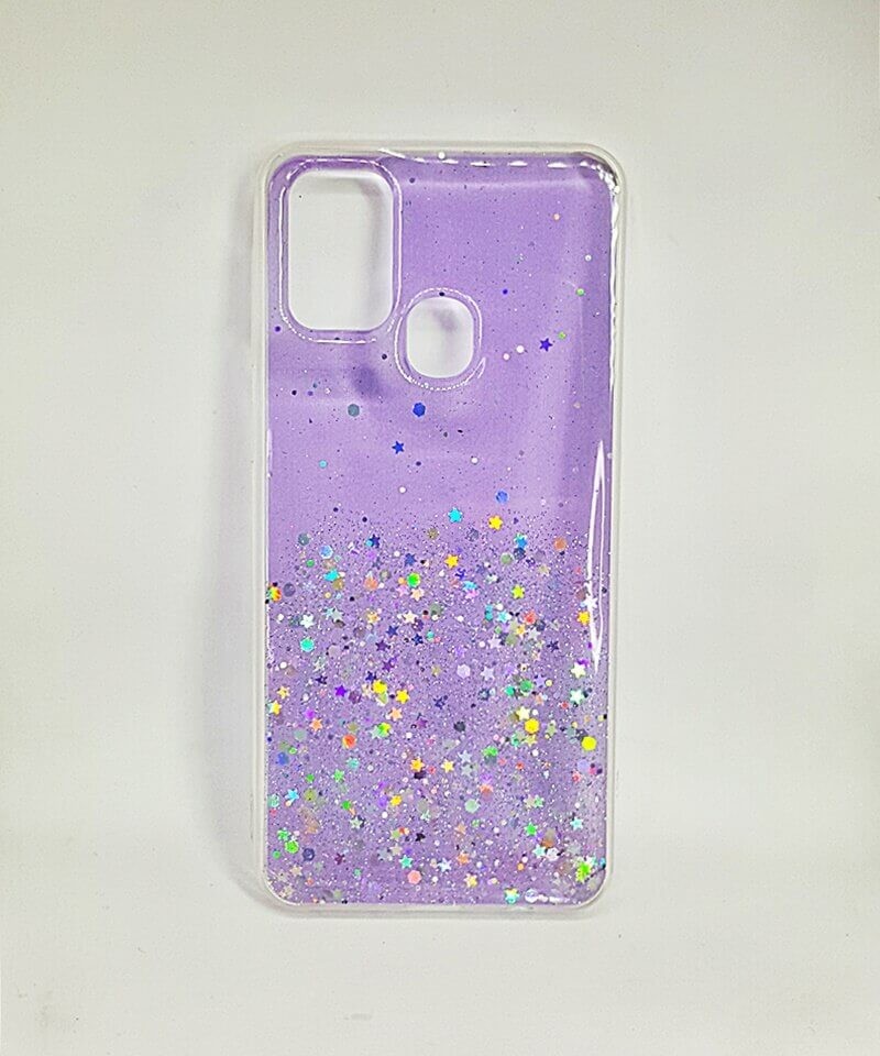 Накладка Star Glitter для Samsung M31 фіолетова-0