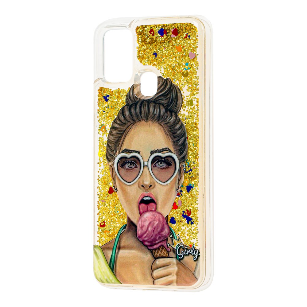 Накладка Fluid Painted для Samsung M31 "Дівчина з морозивом"-0