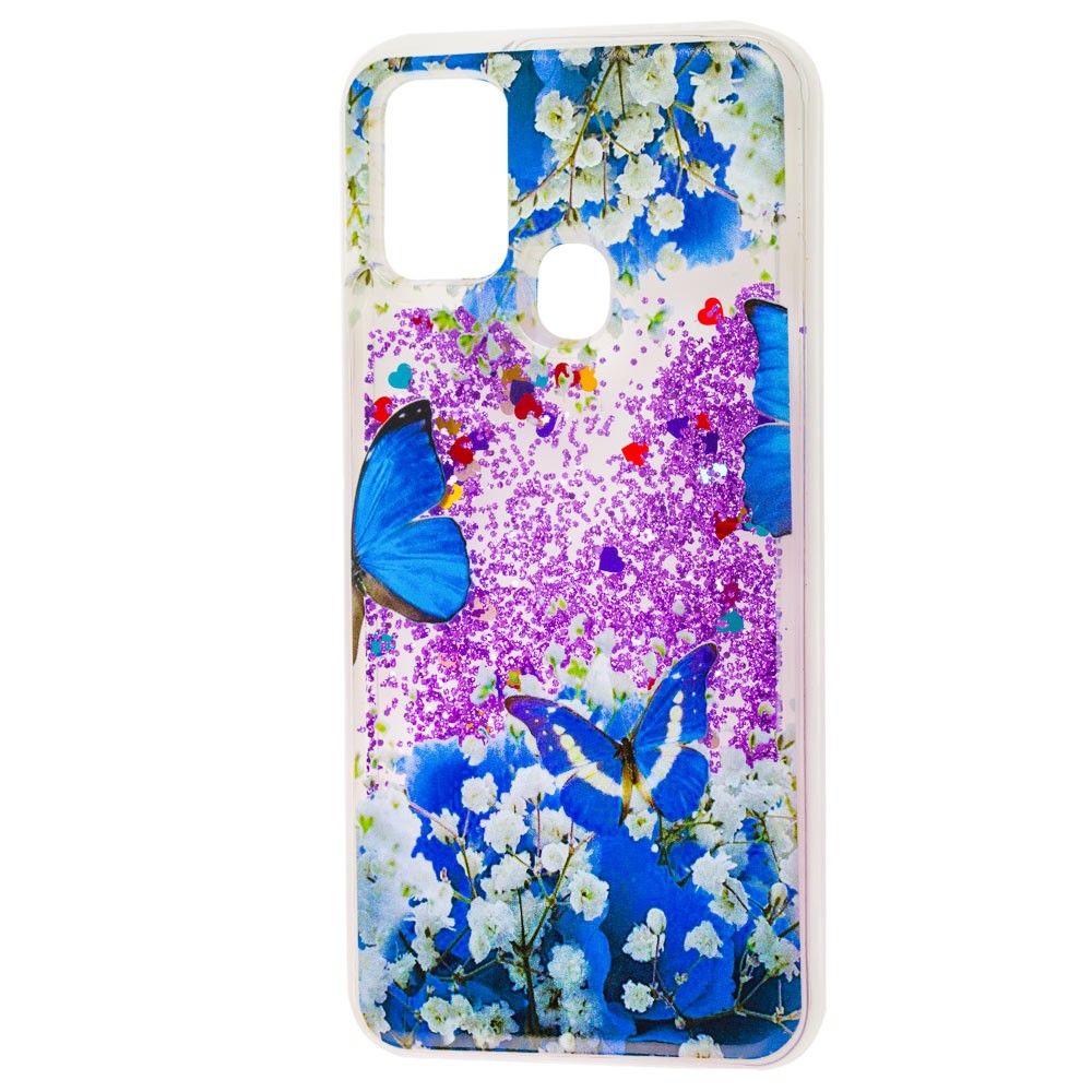 Накладка Fluid Painted для Samsung M31 "Метелики"-0