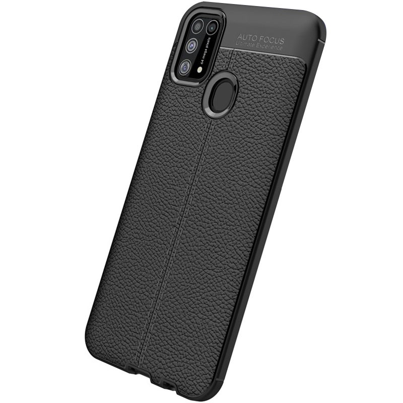 Накладка Ultimate Leather для Samsung M31 чорна-0