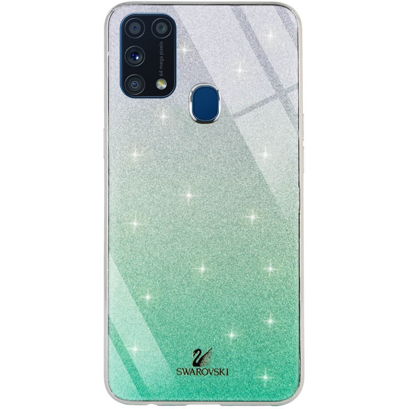 Накладка Glass SW для Samsung M31 Бірюзова-0