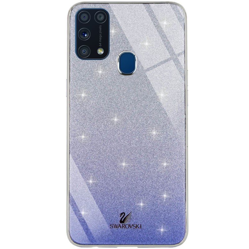 Накладка Glass SW для Samsung M31 Синя-0