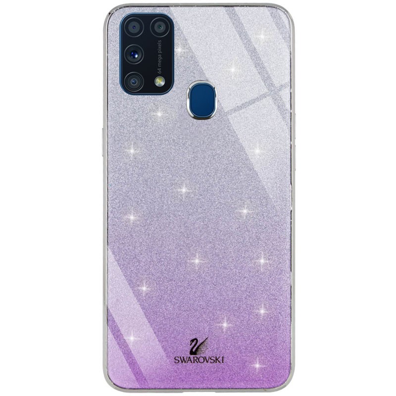 Накладка Glass SW для Samsung M31 Фіолетова-0