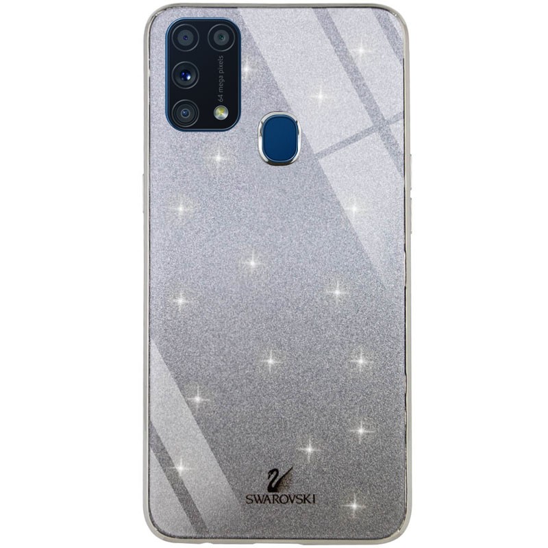 Накладка Glass SW для Samsung M31 Чорна-0