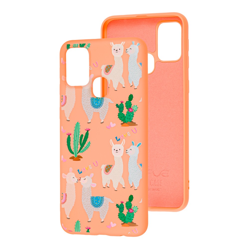 WAVE Fancy для Samsung M21/M30s (M215/M307) (llamas/peach)-0