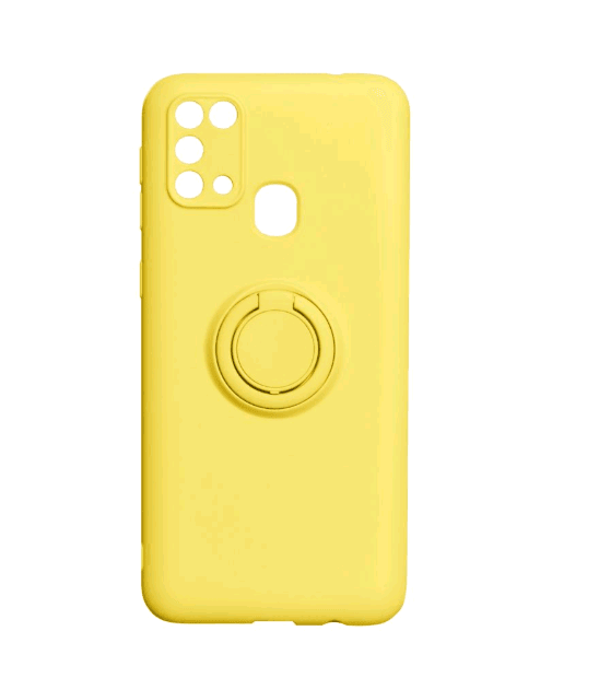 Накладка ColorRing з кільцем для Samsung M31 жовта-0