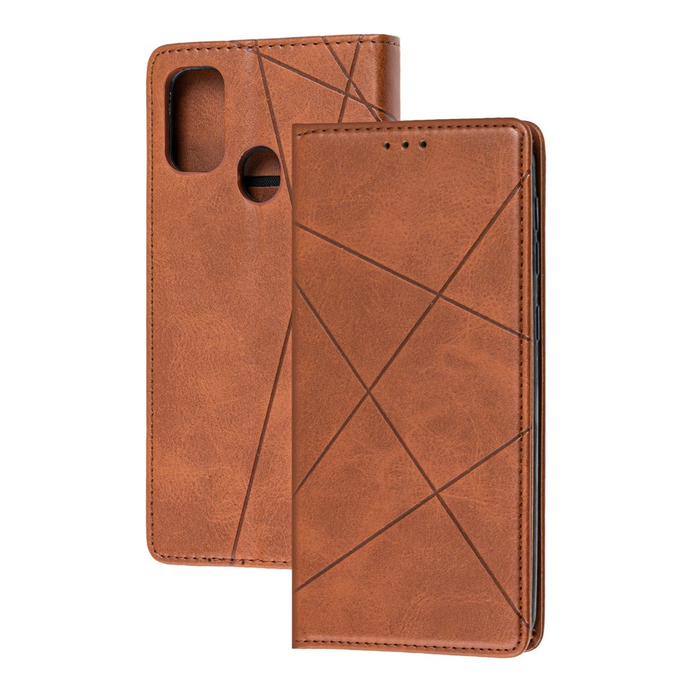 Книжка Business для Samsung M30s/M21 коричнева-0