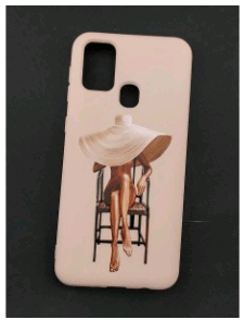 Накладка Silicone ART для Samsung M31 "Lady with Hat"-0