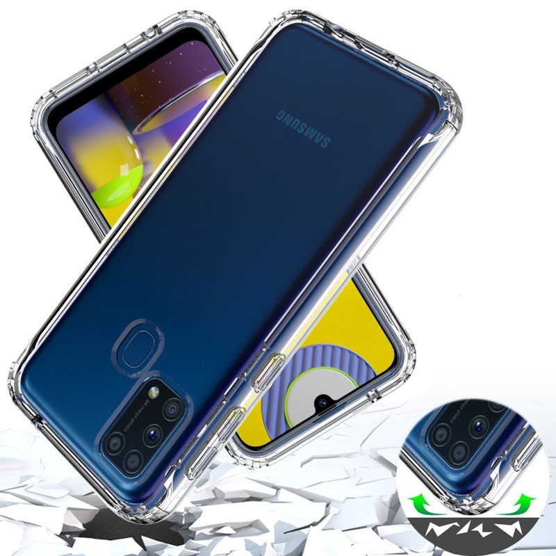 Накладка Full Body для Samsung M31 прозора (силікон+пластик)-2