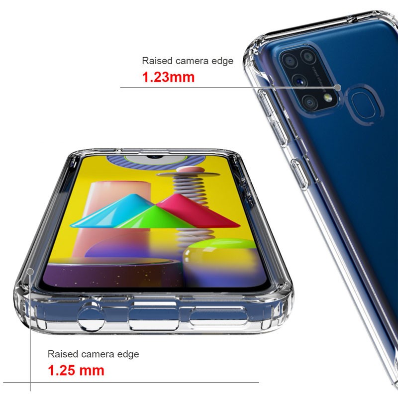 Накладка Full Body для Samsung M31 прозора (силікон+пластик)-3