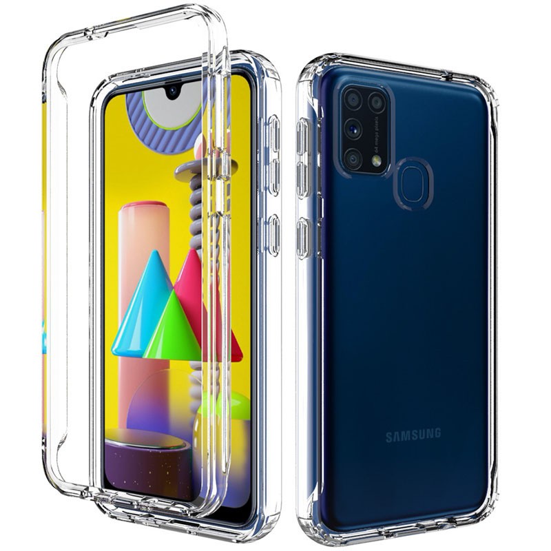 Накладка Full Body для Samsung M31 прозора (силікон+пластик)-0