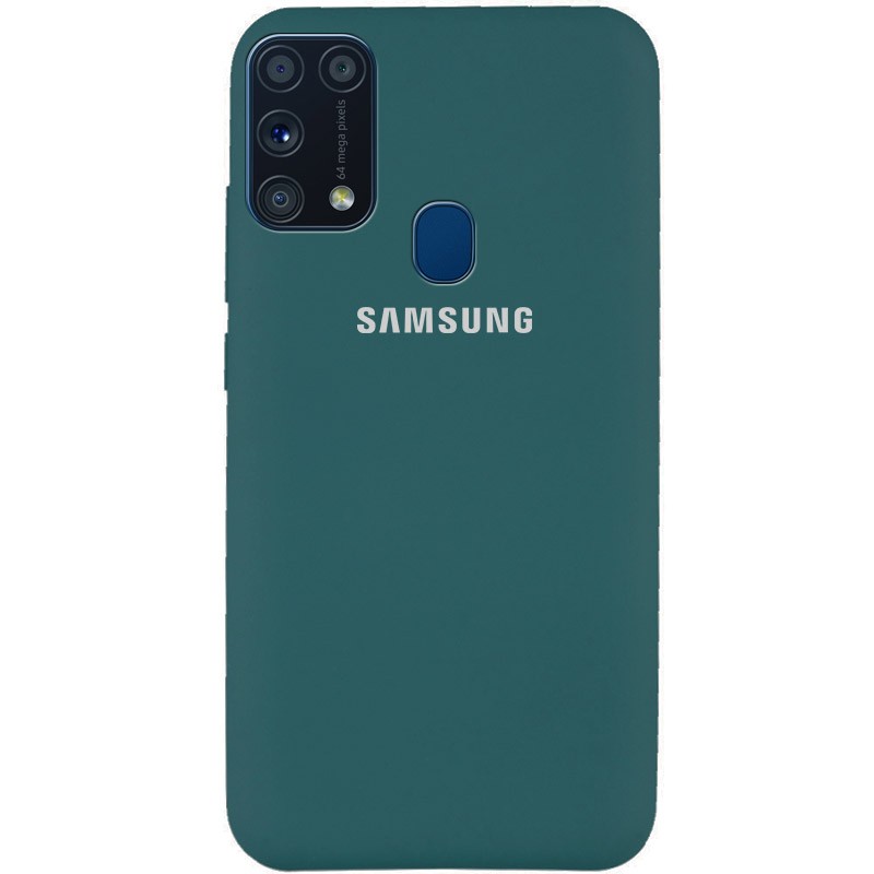 Silicone Cover Full Protective (AA) для Samsung M31 (Pine Green)-0