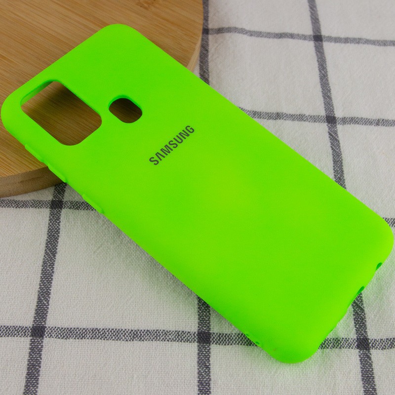 Silicone Cover My Color Full Protective (A) для Samsung M31 (Neon Green)-1