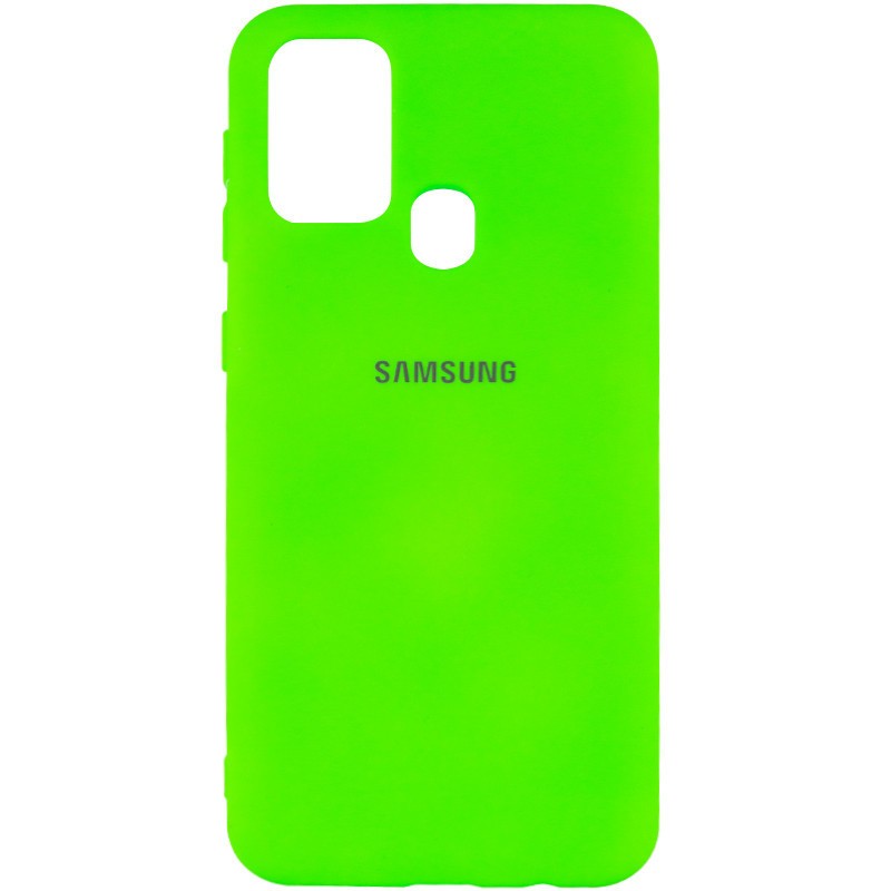Silicone Cover My Color Full Protective (A) для Samsung M31 (Neon Green)-0