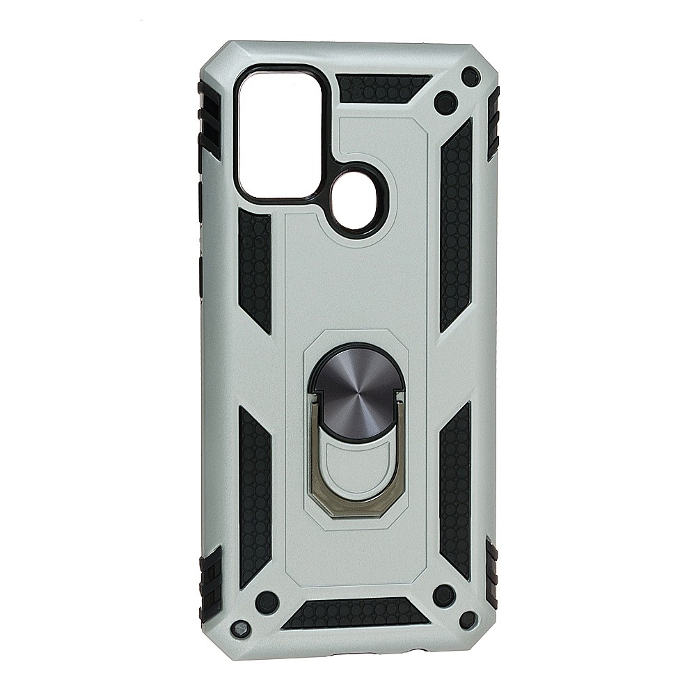 Накладка під магнітний тримач Serge Ring для Samsung M31 (Silver)-0