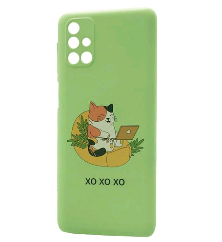 WAVE Fancy для Samsung M31s (freelance cat/mint gum)-0