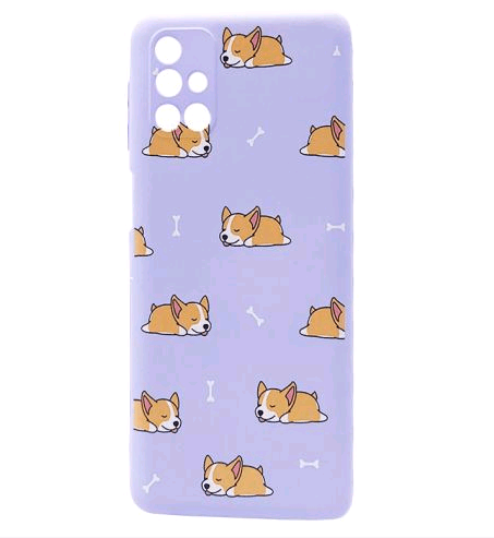 WAVE Fancy для Samsung M31s (sleeping corgi/light purple)-0
