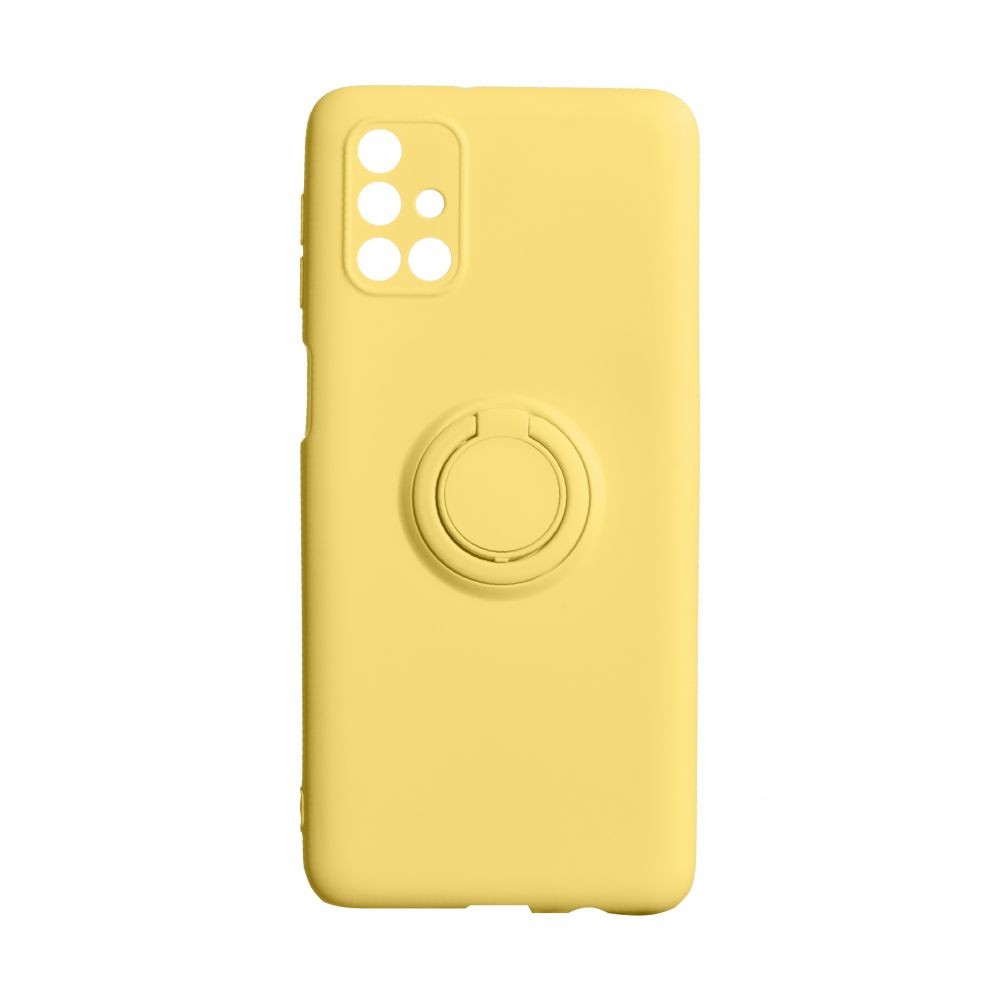 Накладка ColorRing з кільцем для Samsung M31s жовта-0