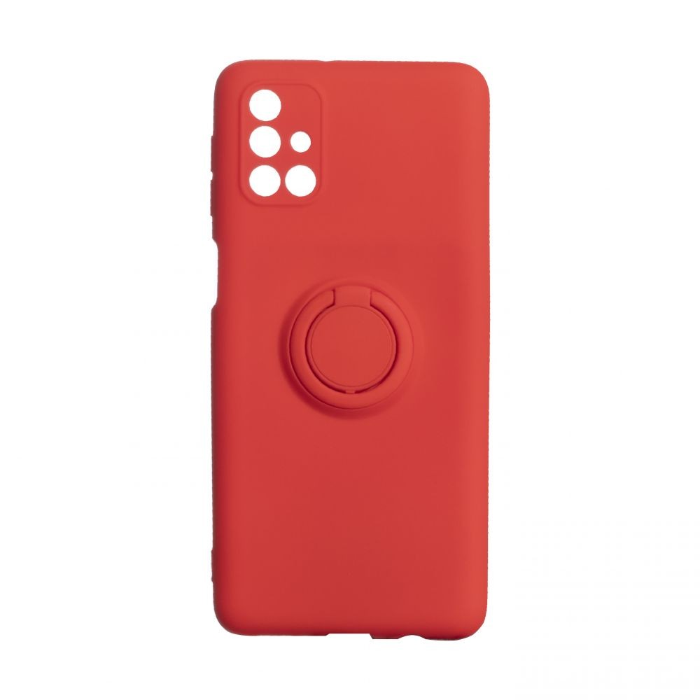 Накладка ColorRing з кільцем для Samsung M31s червона-0