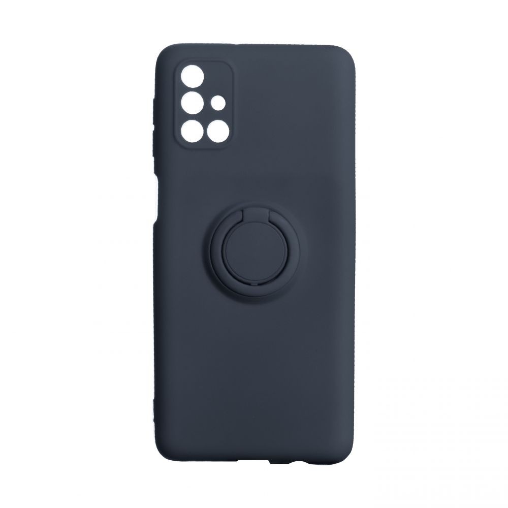 Накладка ColorRing з кільцем для Samsung M31s темно-синя-0