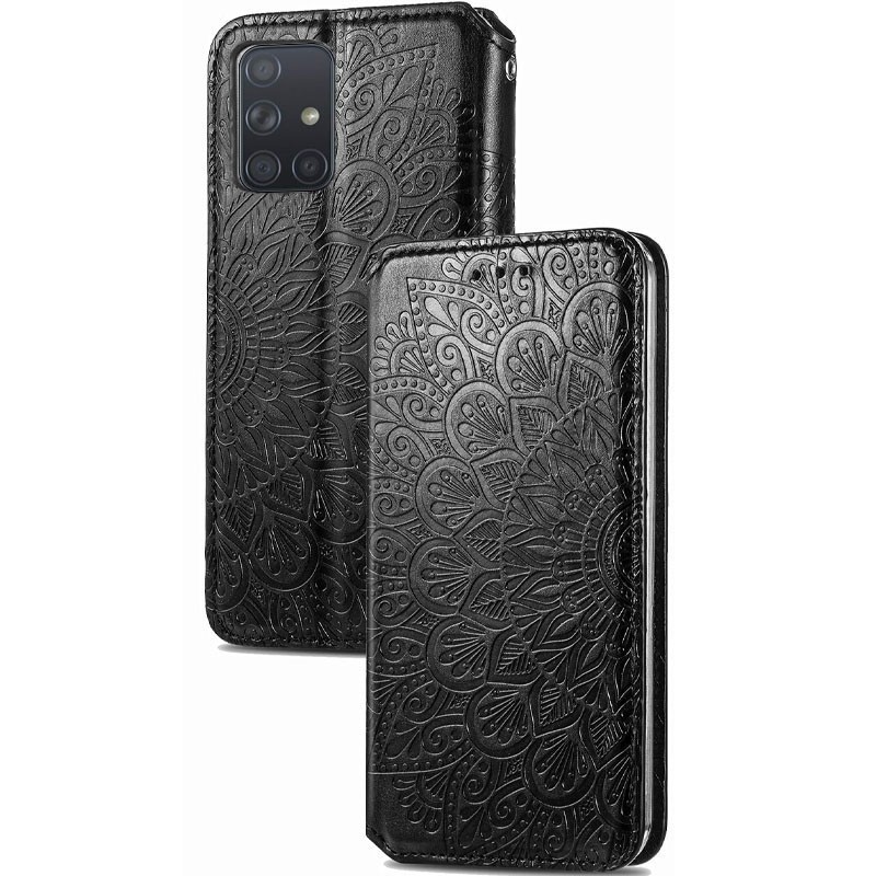 Книжка GETMAN Mandala для Samsung M31s чорна-1