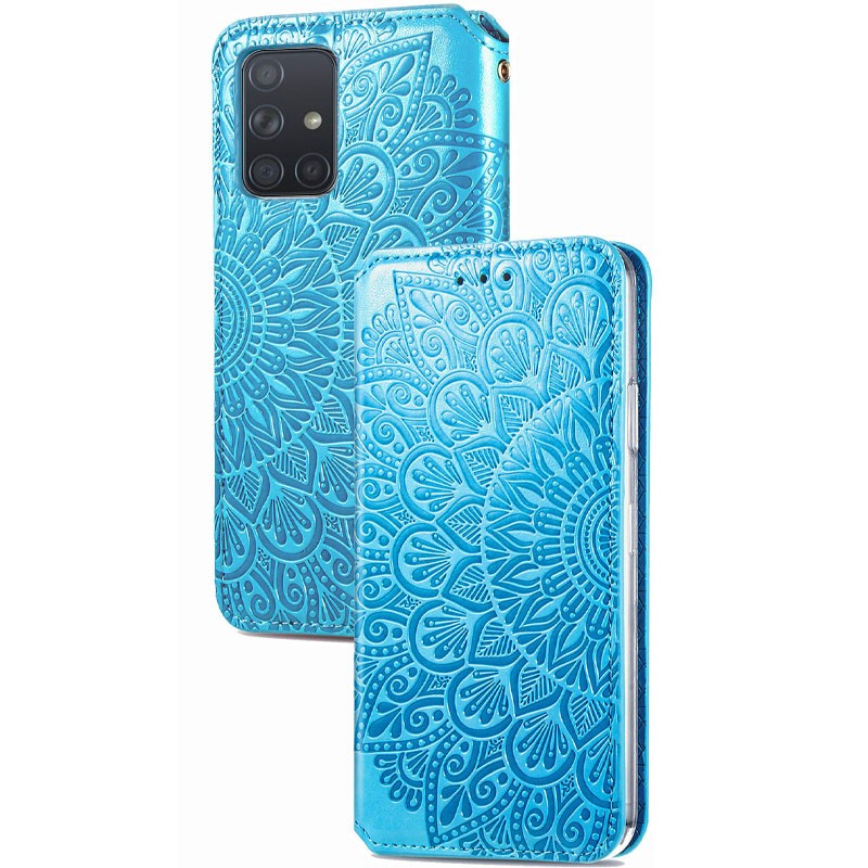 Книжка GETMAN Mandala для Samsung M31s синя-1