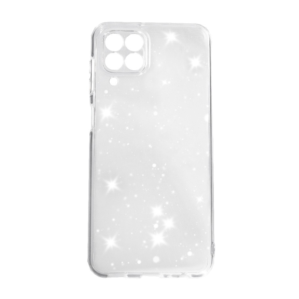 Накладка Molan Cano Glossy Jelly для Samsung M33 (M336) прозора з блискітками-0