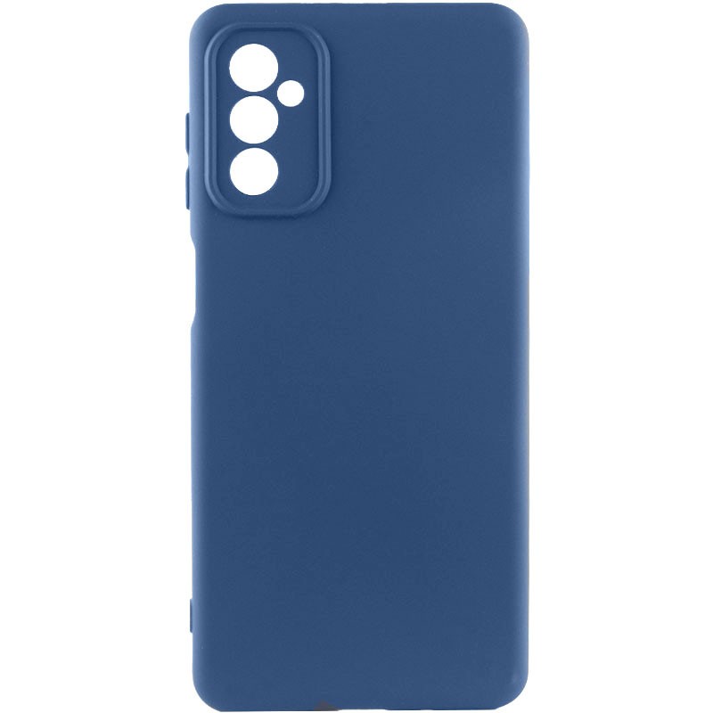 Silicone Cover Full Camera no logo (AA) для Samsung M34 (Navy Blue)-0