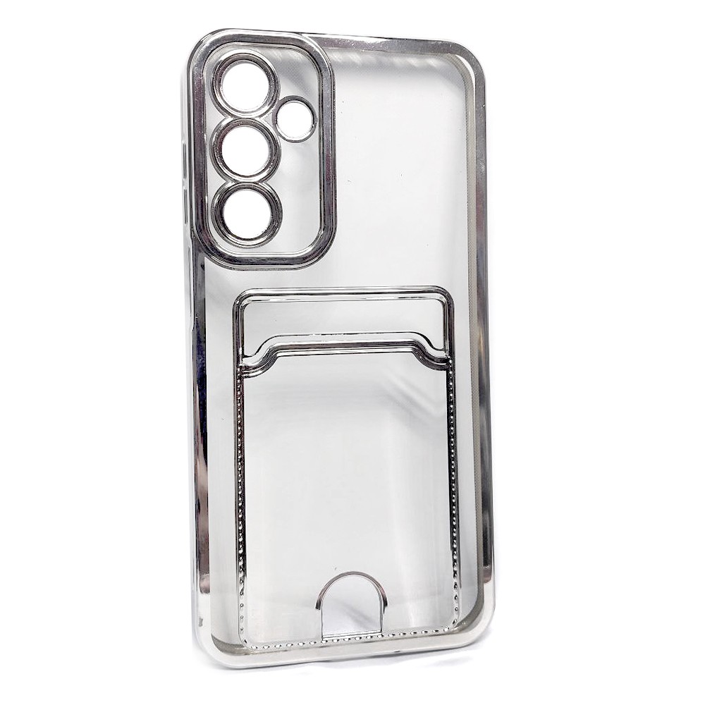 Накладка Electroplated Side Colors Pocket для Samsung M35 срібляста-0