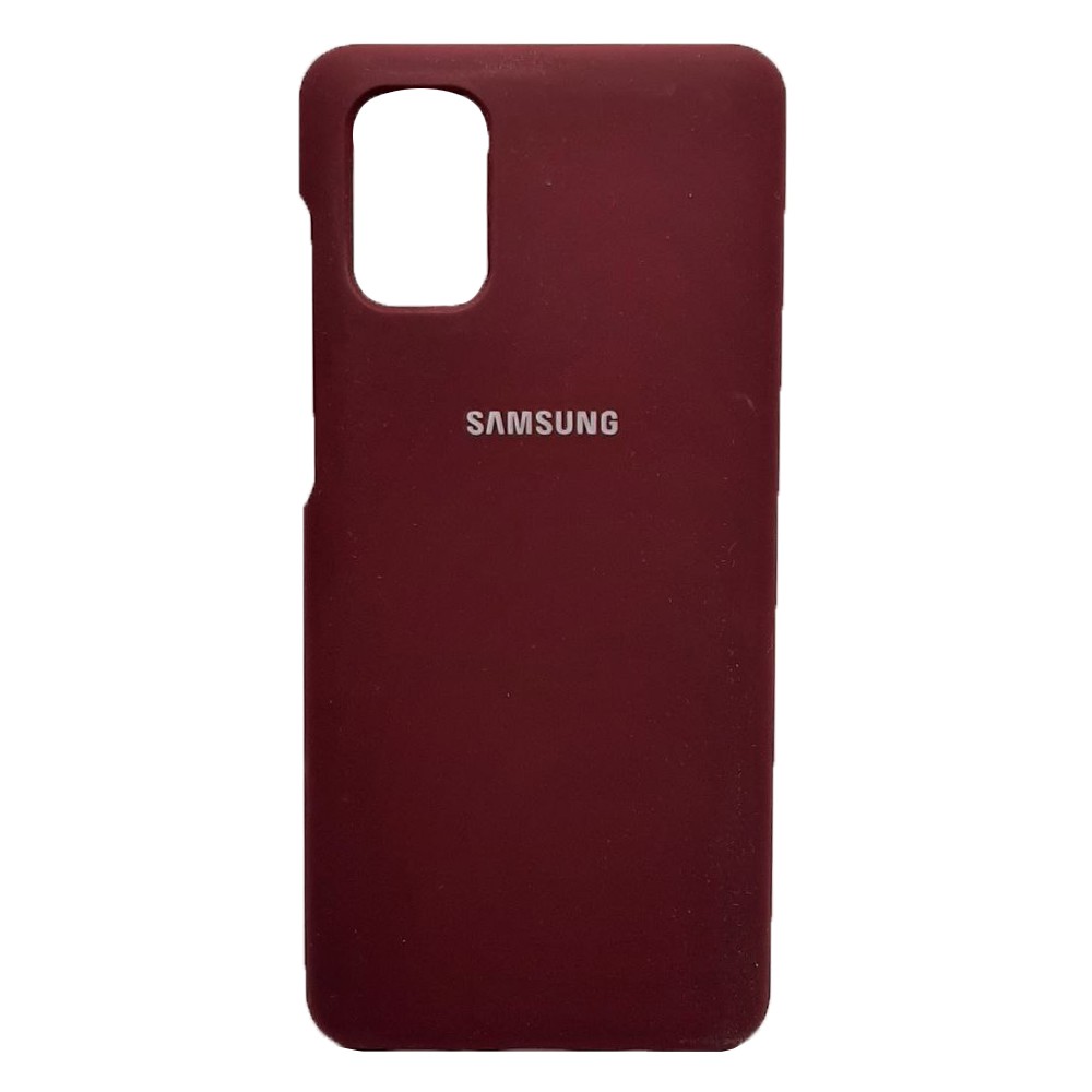 Silicone Case Full Protective No Logo для Samsung M51 (Marsala)-0
