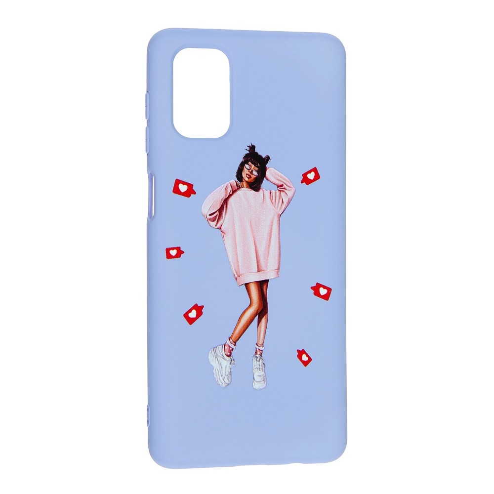 Накладка Silicone ART для Samsung M51 "Lady Like"-0