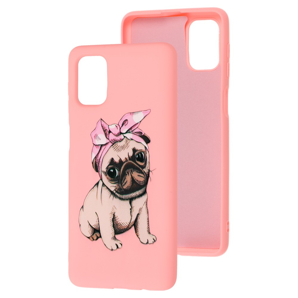 Накладка Silicone ART для Samsung M51 "Мопс"-0