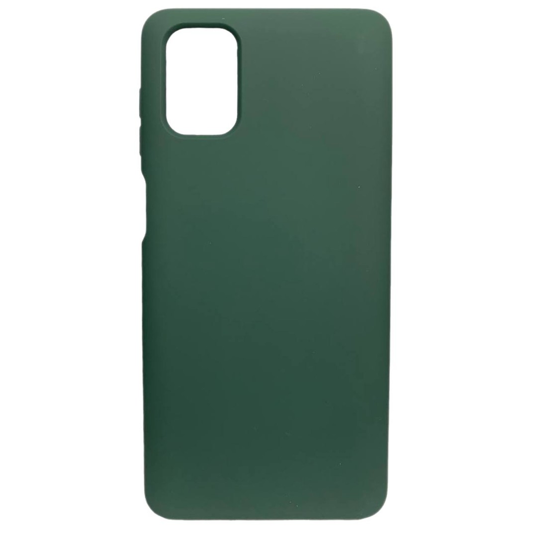 Silicone Case Full Protective No Logo для Samsung M51 (Pine green)-0
